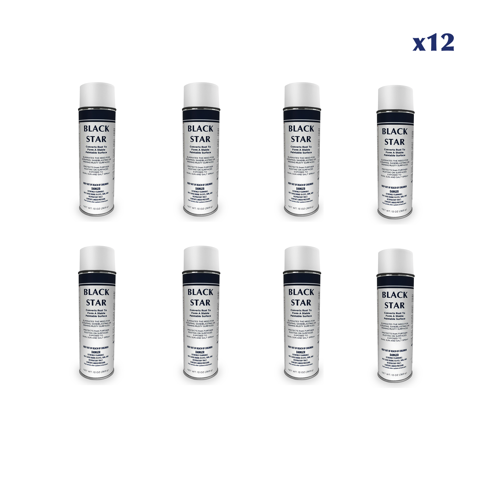 Black Star - Full Case Aerosols (12X1)